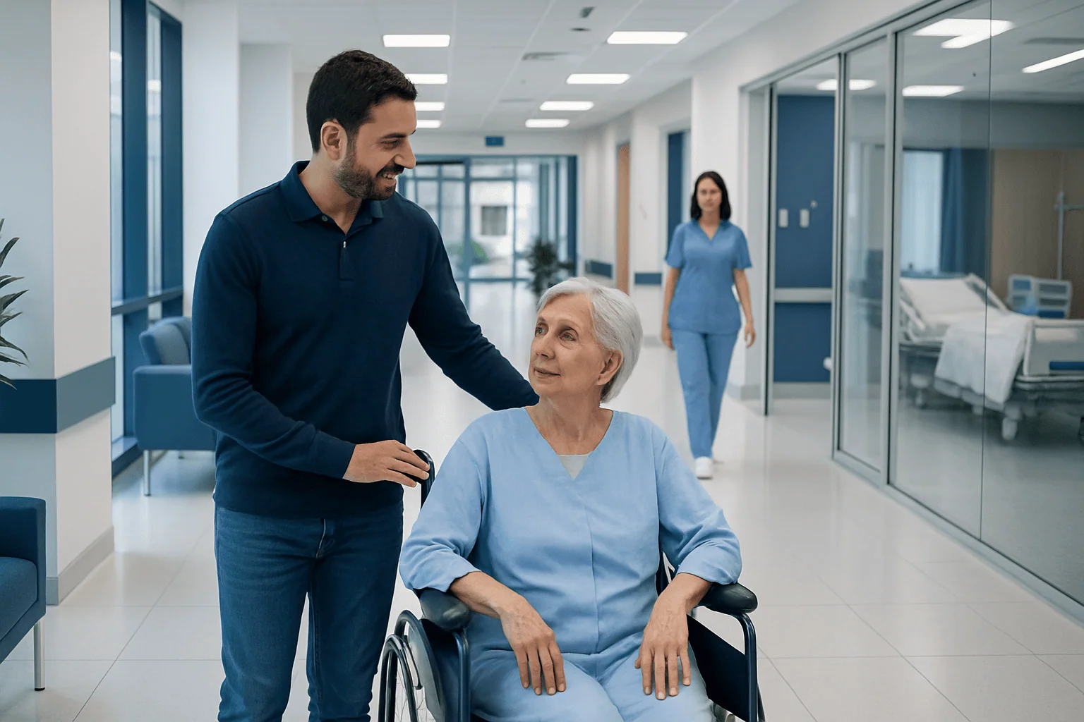 Supporting an Elderly Patient During Treatment in Turkey