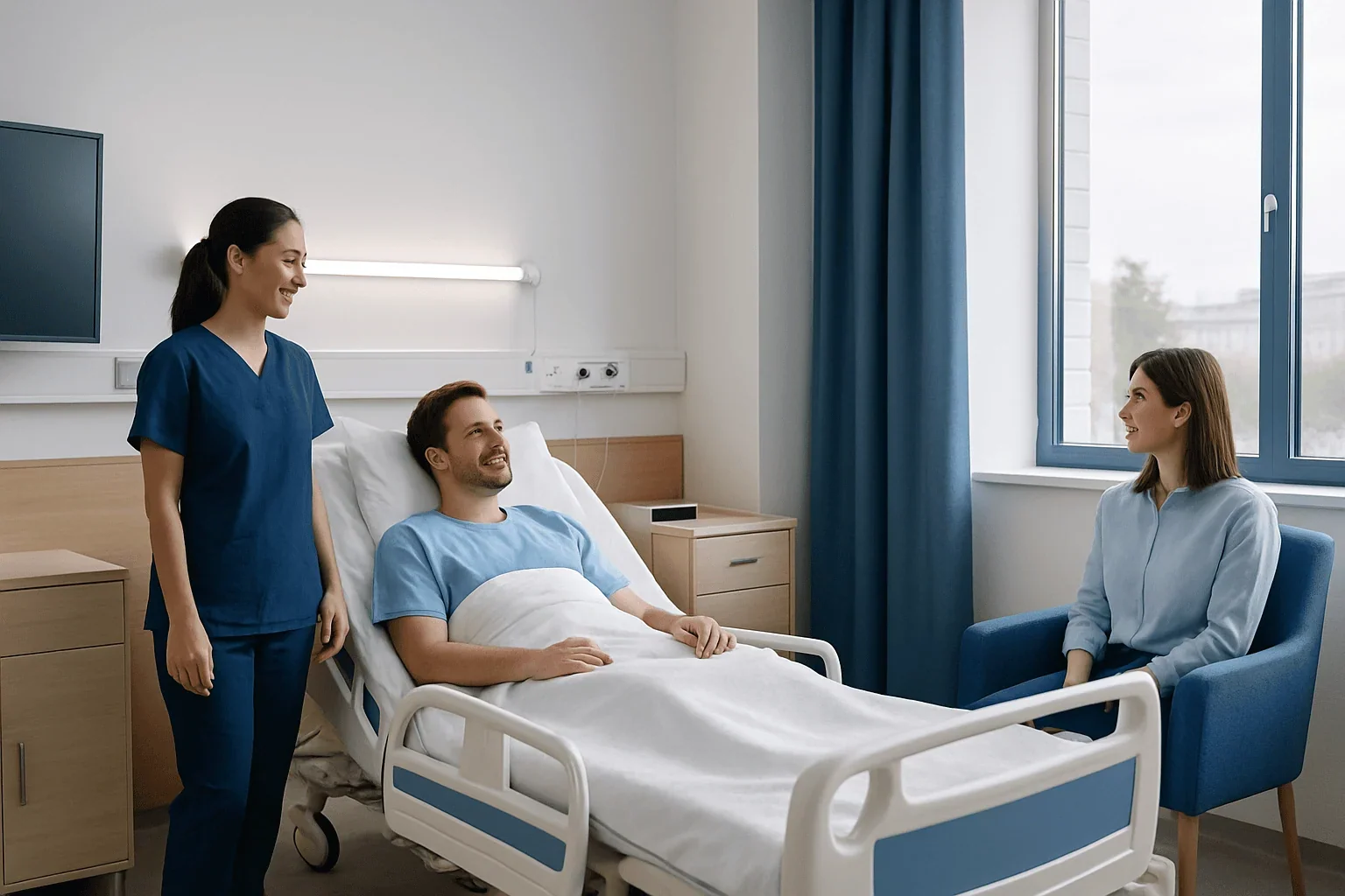 Hospital Room Amenities in Turkey: Wi-Fi, TV, Phones, and Comforts